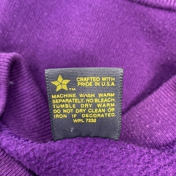 Vintage Jerzees Little Piggy Purple Sweatshirt Size Small 80's - Picture 4 of 6